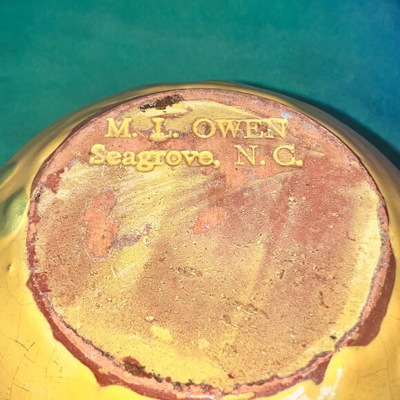 Vintage M L Owen’s Succulent Planters Set of 2 Terracotta Drip Glaze 1980’s - Picture 10 of 10